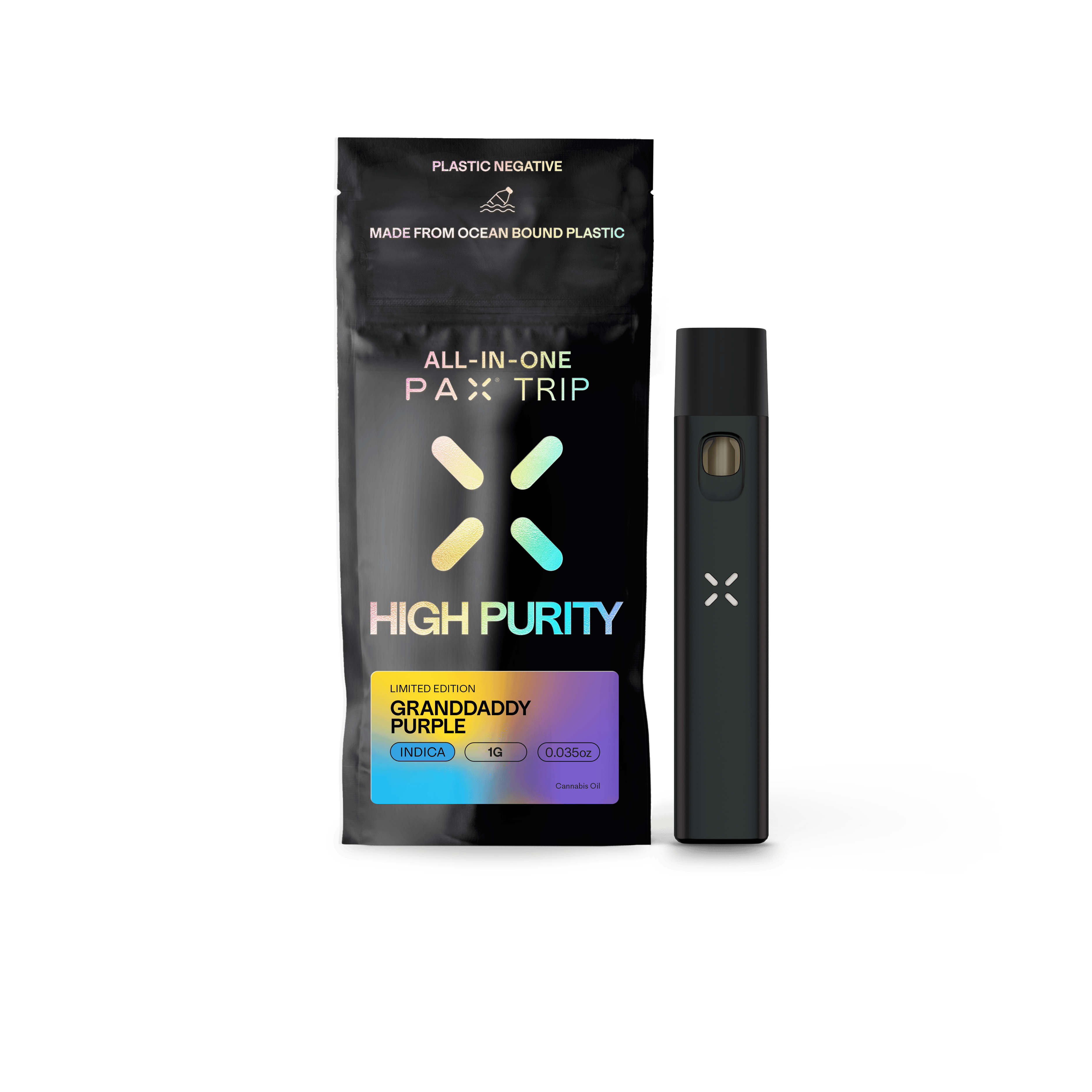 Grandaddy Purple • High Purity THC Disposable | 1g by PAX | Buy
