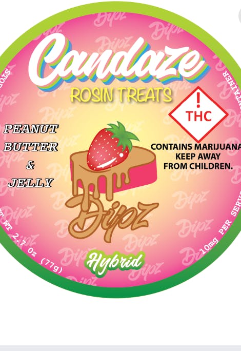 Photo of Candaze Dipz – Strawberry PB&J 100mg Indica – Rainbow Runtz