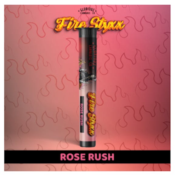 Rose Rush| 1g | Infused PreRoll | Fire Styxx