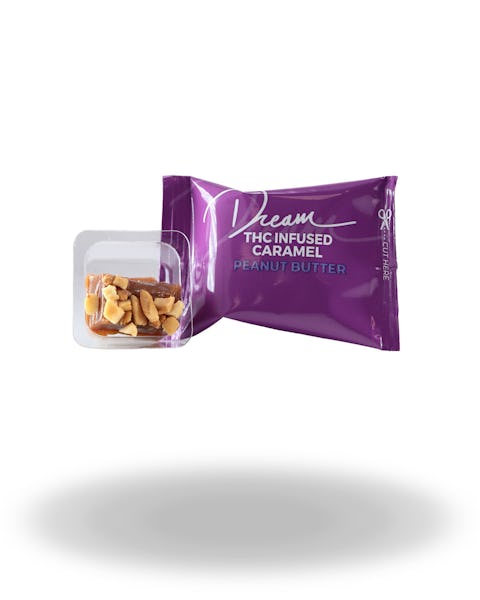 Product: Dream Edibles | Peanut Butter Caramels | 10mg