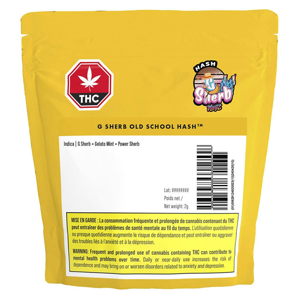 Nugz hash - g sherb old school hash