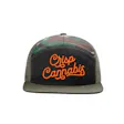 Script Hat Black Green Camo