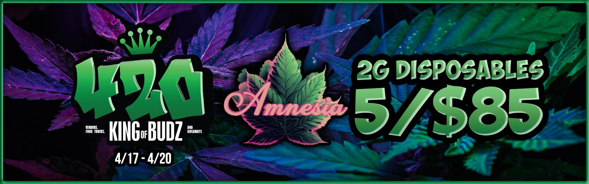 Amnesia 2g Disposable - 5 for $85