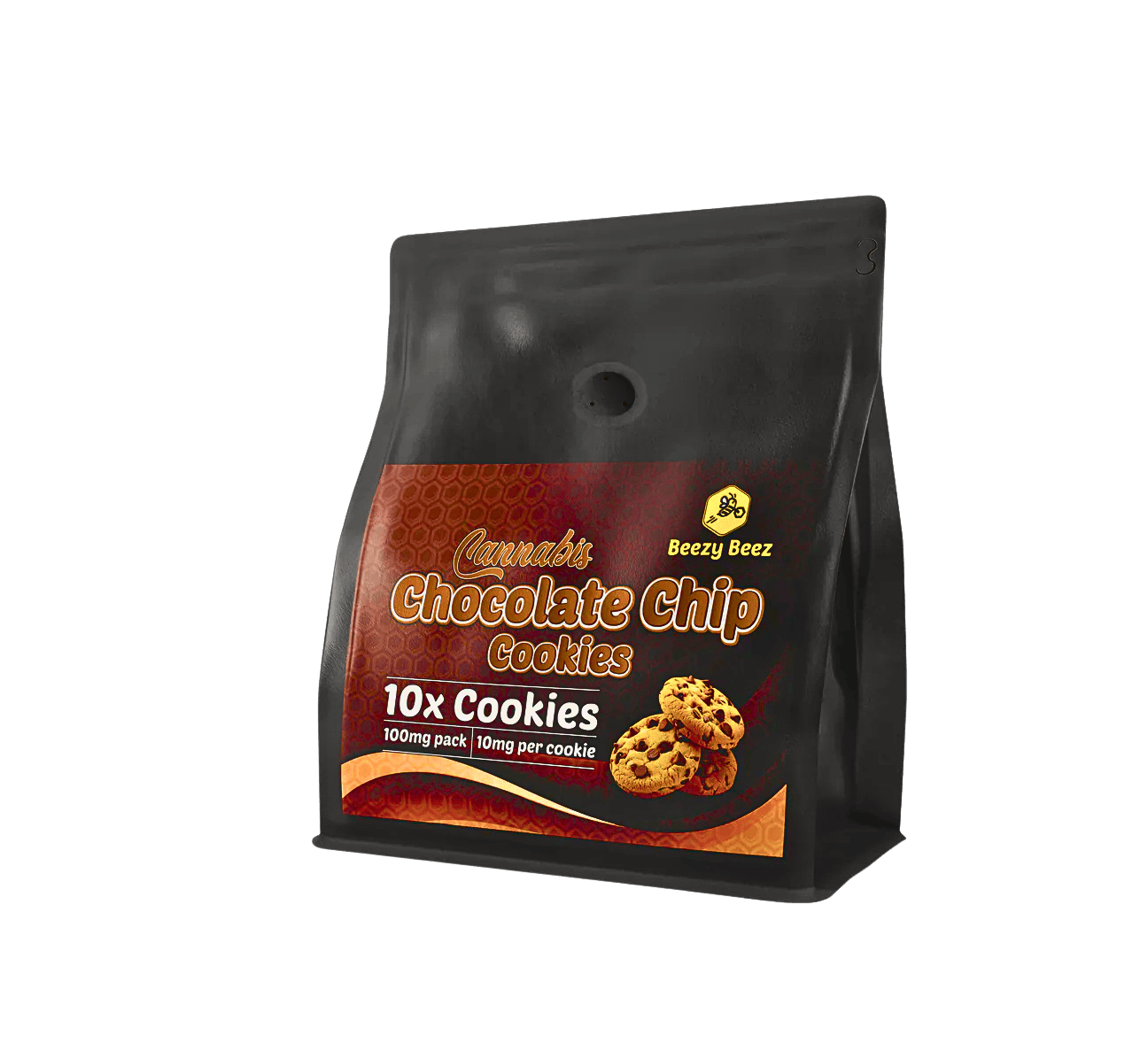 Beezy Beez Chocolate Chip Cookies 10pk 100mg Edibles