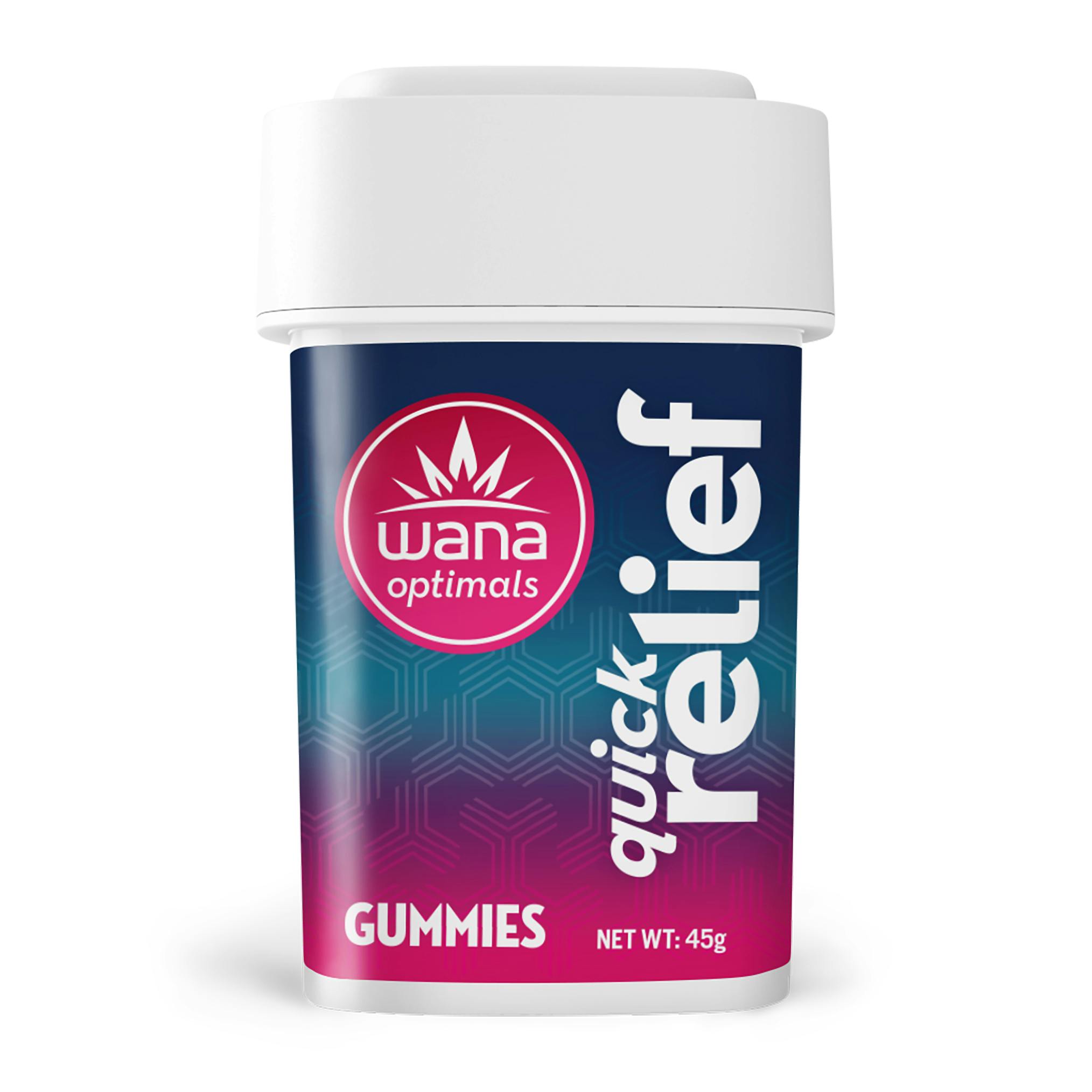 Wana: Black Cherry Quick Relief Optimals Gummies (1:1:1 THC:CBC
