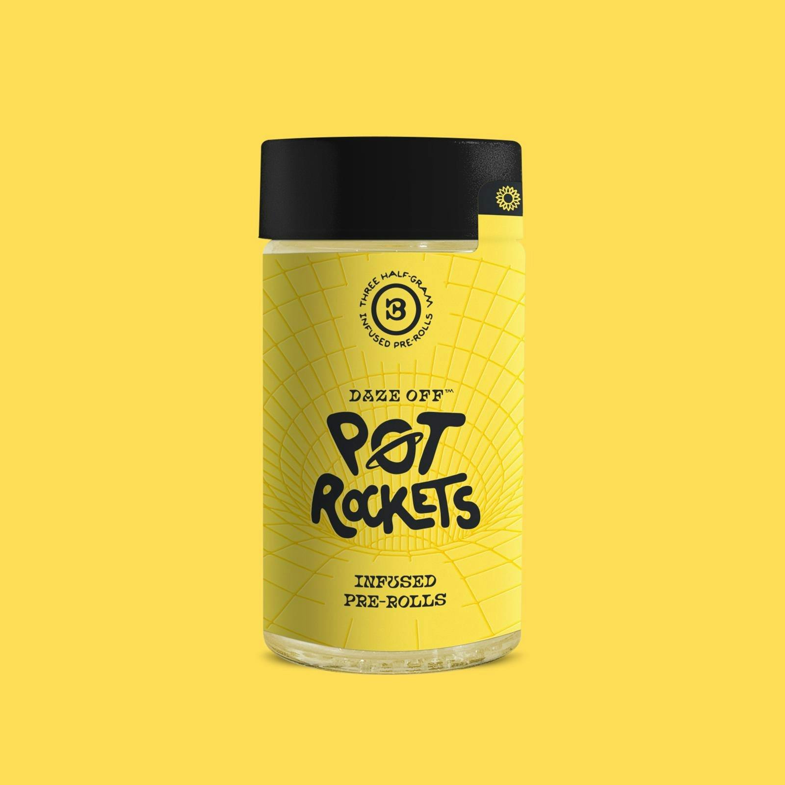 Daze Off - Pot Rockets Infused Preroll 3pk - Petit Dejeuner (S) (1.5g)