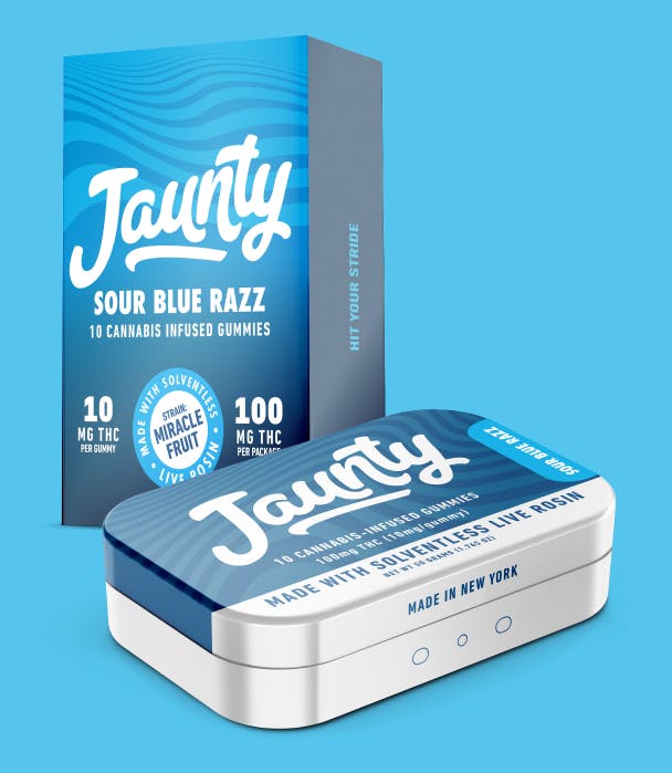 Sour Blue Razz | Live Rosin | 100mg | 10pk-1