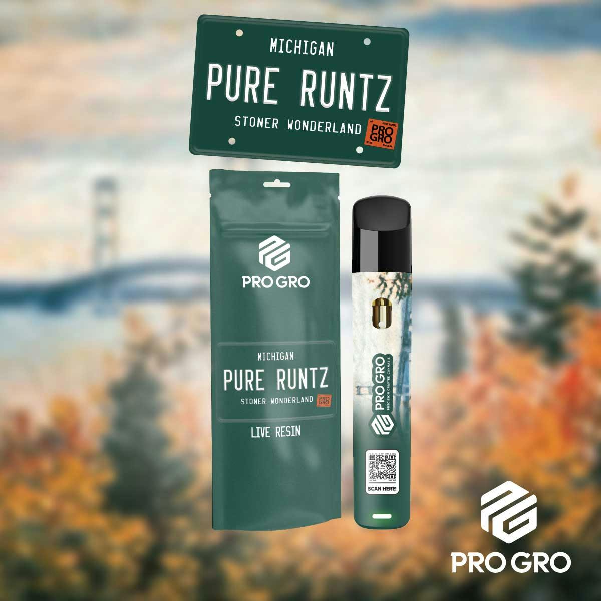 Pro Gro - 1g Live Resin Disposable - Pure Runtz