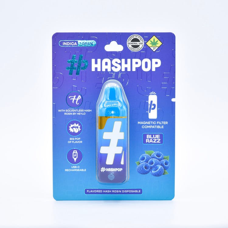 HashPop: Blue Razz - Flavored Hash Rosin Disposable