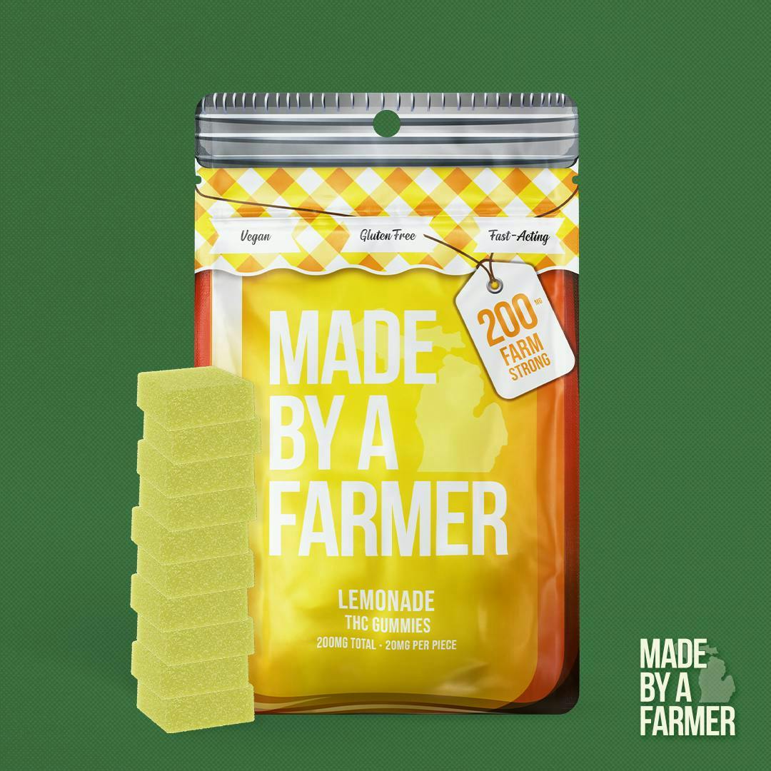 Product: Made by a Farmer | Fast Acting Gummies - 200mg - Lemonade