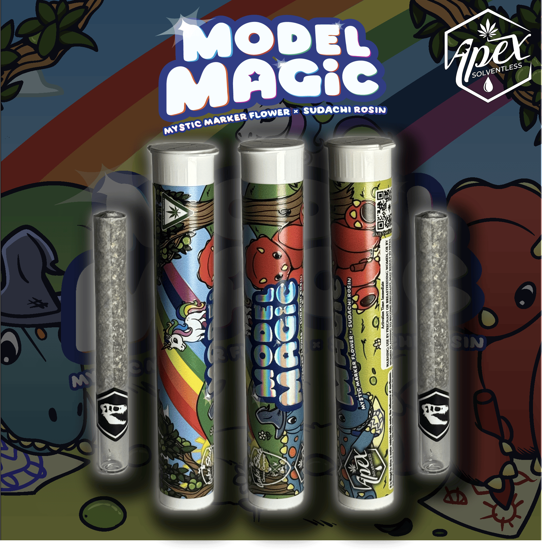 Apex - 1.5g Hash Rosin Preroll - Model Magic