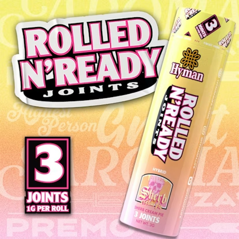 Hyman Rolled n' Ready 1g Preroll 3pk Sherb Cream Pie