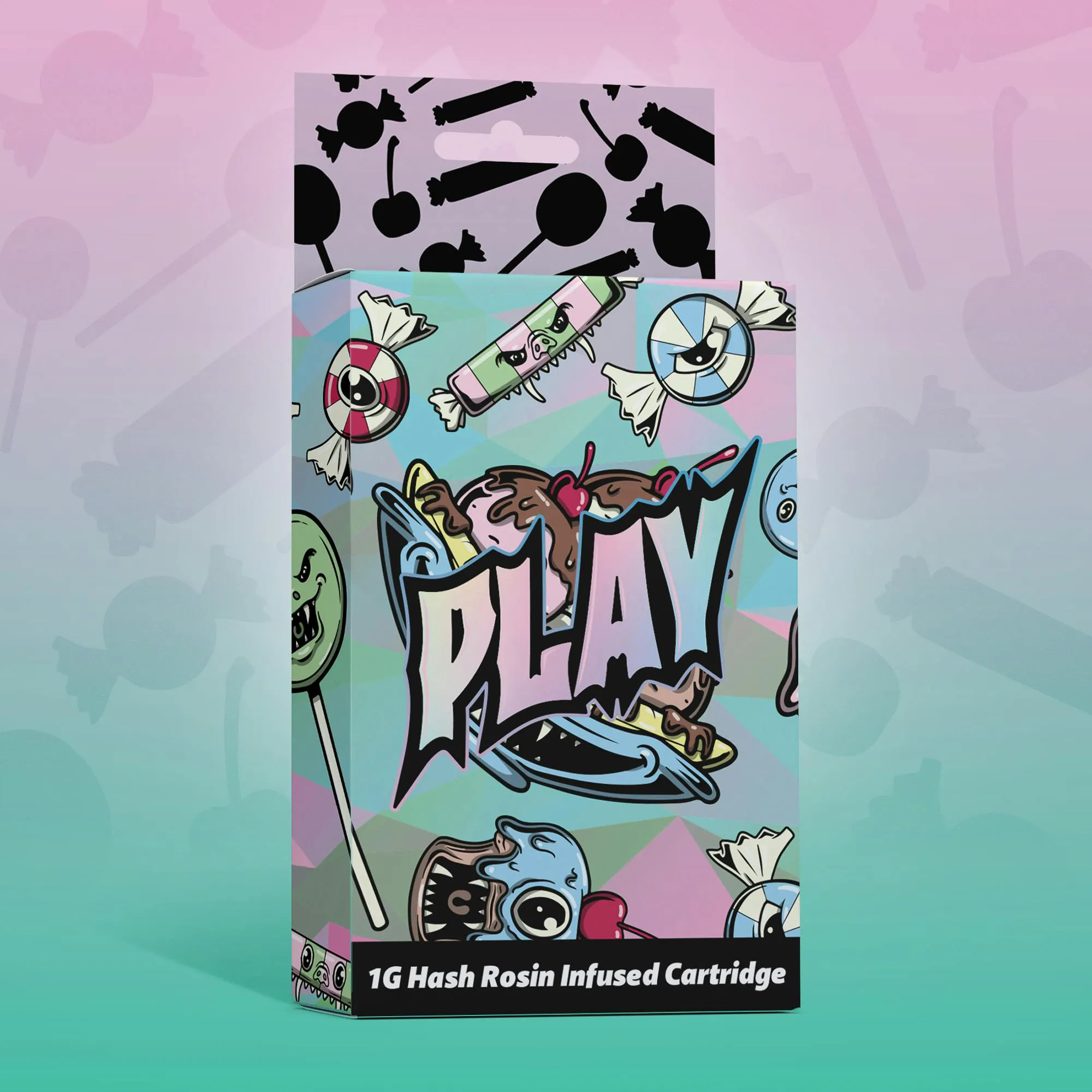 Play | Candy Gas Rosin Infused Distillate | Cartridge | Grand