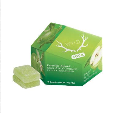 WYLD Sour Apple Gummies