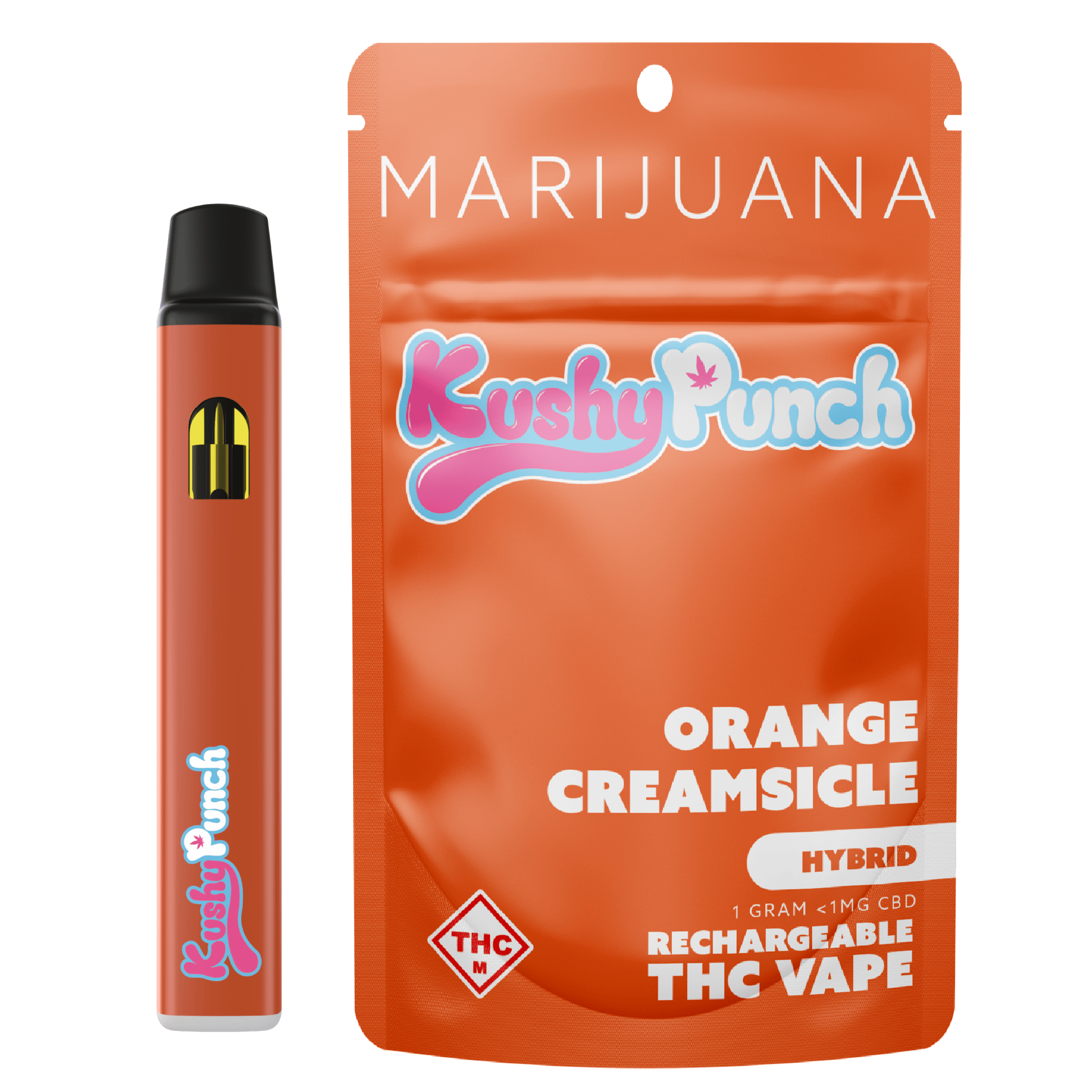 Kushy Punch: Vape | Orange Creamsicle | All-In-One | 1g | GDF