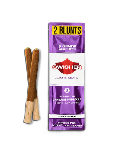 Swisher - 2-Pack 1.5g Infused Blunts - Classic Grape (I)