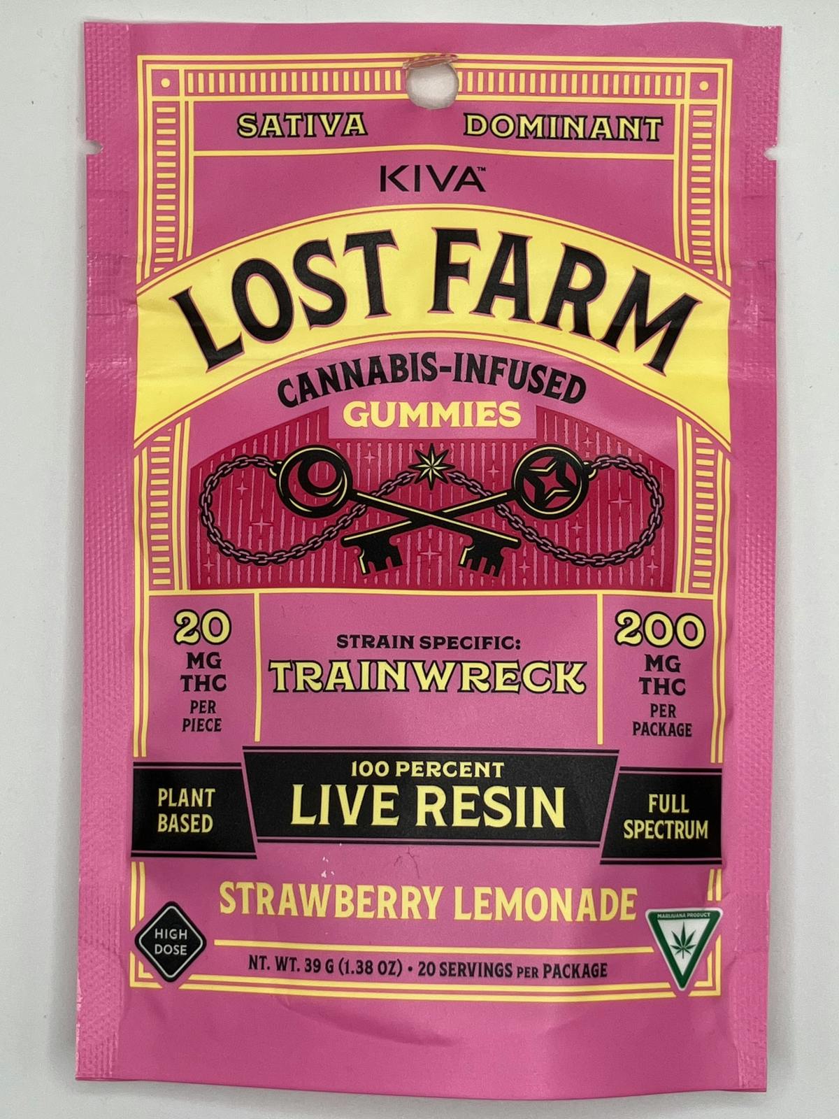 Product: Lost Farm | Live Resin Gummies - 200mg - Strawberry Lemonade
