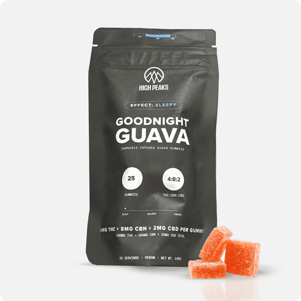 High Peaks | Gummy | Goodnight Guava | 100mg 25pk