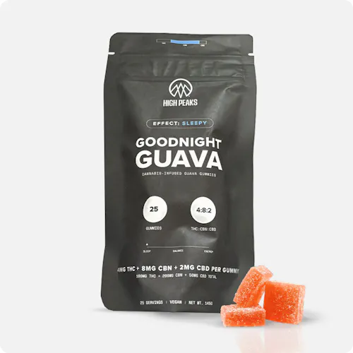 High Peaks | Gummy | Goodnight Guava | 100mg 25pk-active