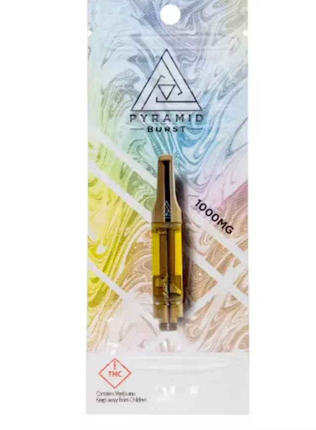 Pyramid Burst Cartridge Lime Sorbet 1g (sativa, cartridges)