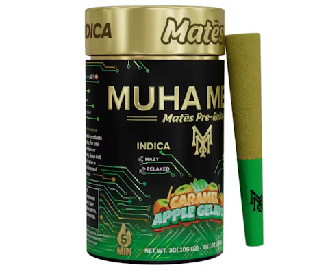 Muha Mates - 5-Pack .6g Infused Prerolls - Caramel Apple Gelato - product image at King of Budz