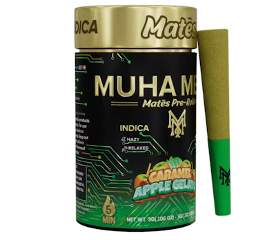 Muha Mates - 5-Pack .6g Infused Prerolls - Caramel Apple Gelato - PRE_ROLLS by Muha Meds at King of Budz