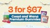3 for $67 – Coast and Wana Premium Gummies