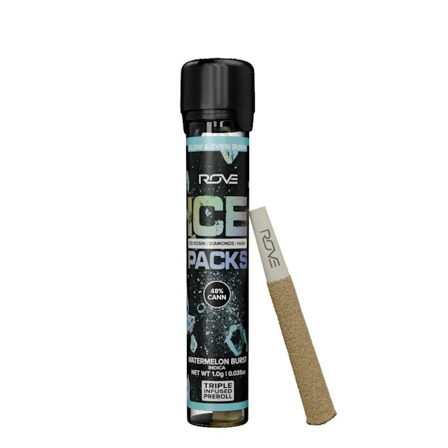 Rove Ice Packs Infused Pre-Roll Watermelon Burst 1g (indica)
