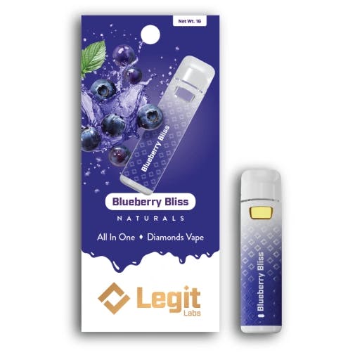 Product: Legit Labs | Naturals Disposable - 1g - Blueberry Bliss
