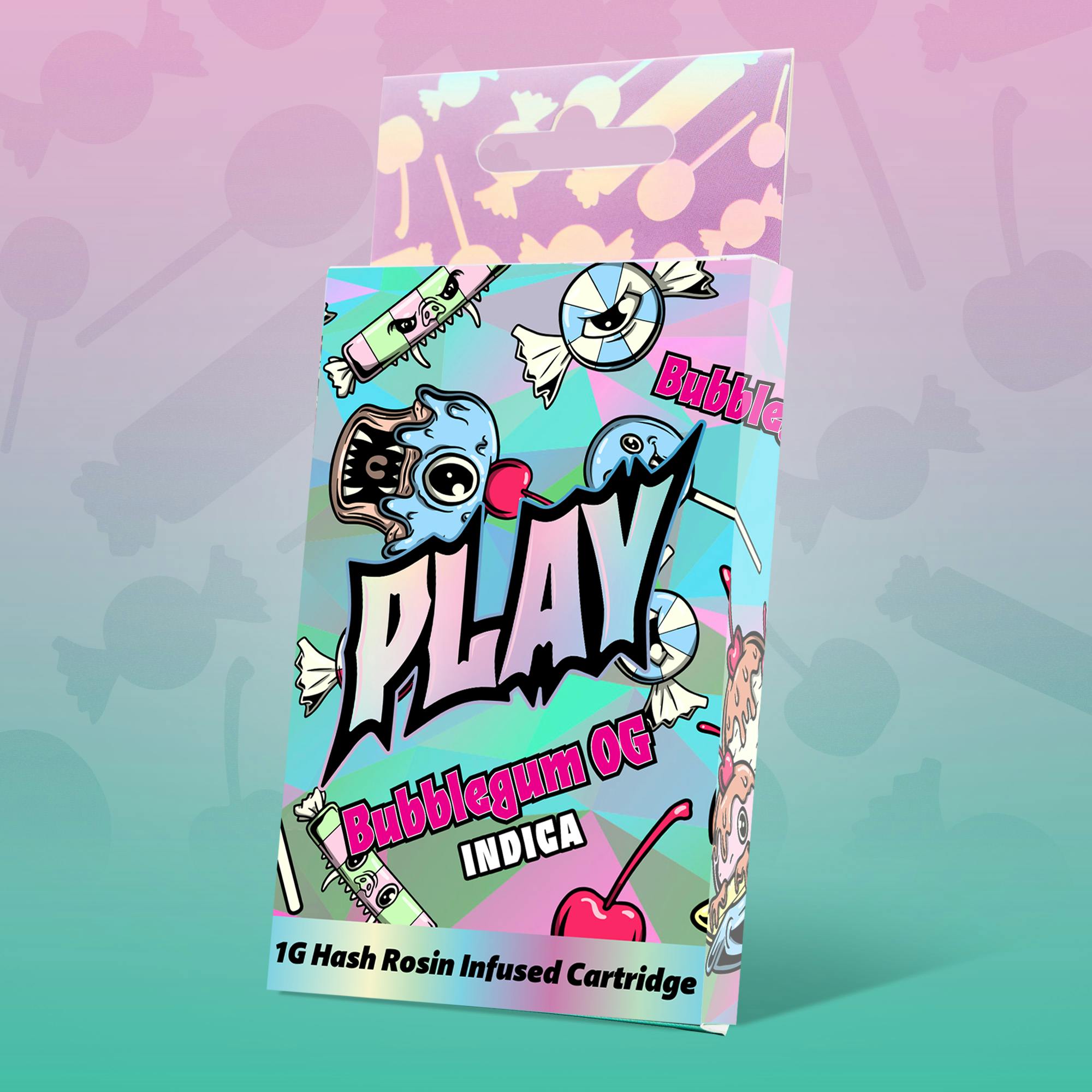 Product: Play | Bubblegum OG | 1g | Hash Rosin Cartridge