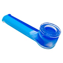 Spark | Silicone Pipe w/ Glass Bowl - Assorted Colours