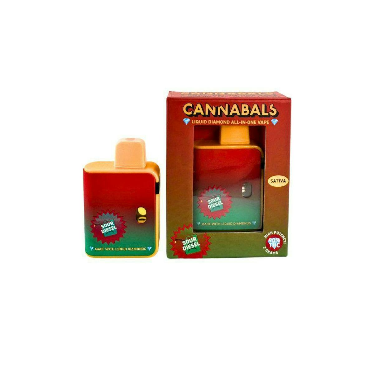 Image of Cannabals – Sour Diesel Liquid Diamonds Vape