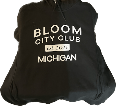 Product: Est.2015 Michigan Black Hoodie | Small | Bloom Brand