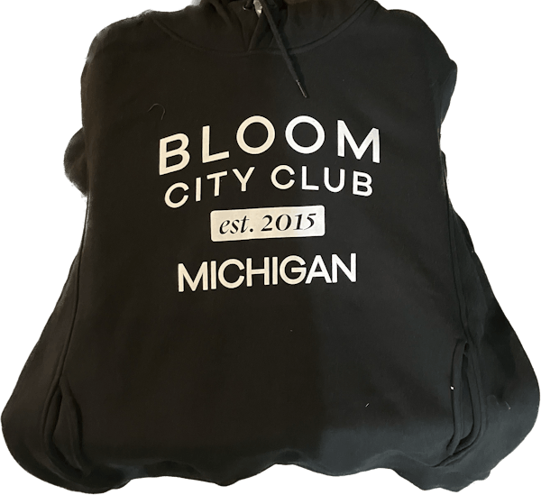 Est.2015 Michigan Black Hoodie | Small | Bloom Brand