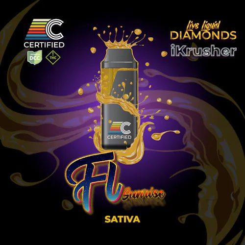 Certified: FL Sunrise – Live Liquid Diamonds iKrusher Disposable 1g-active