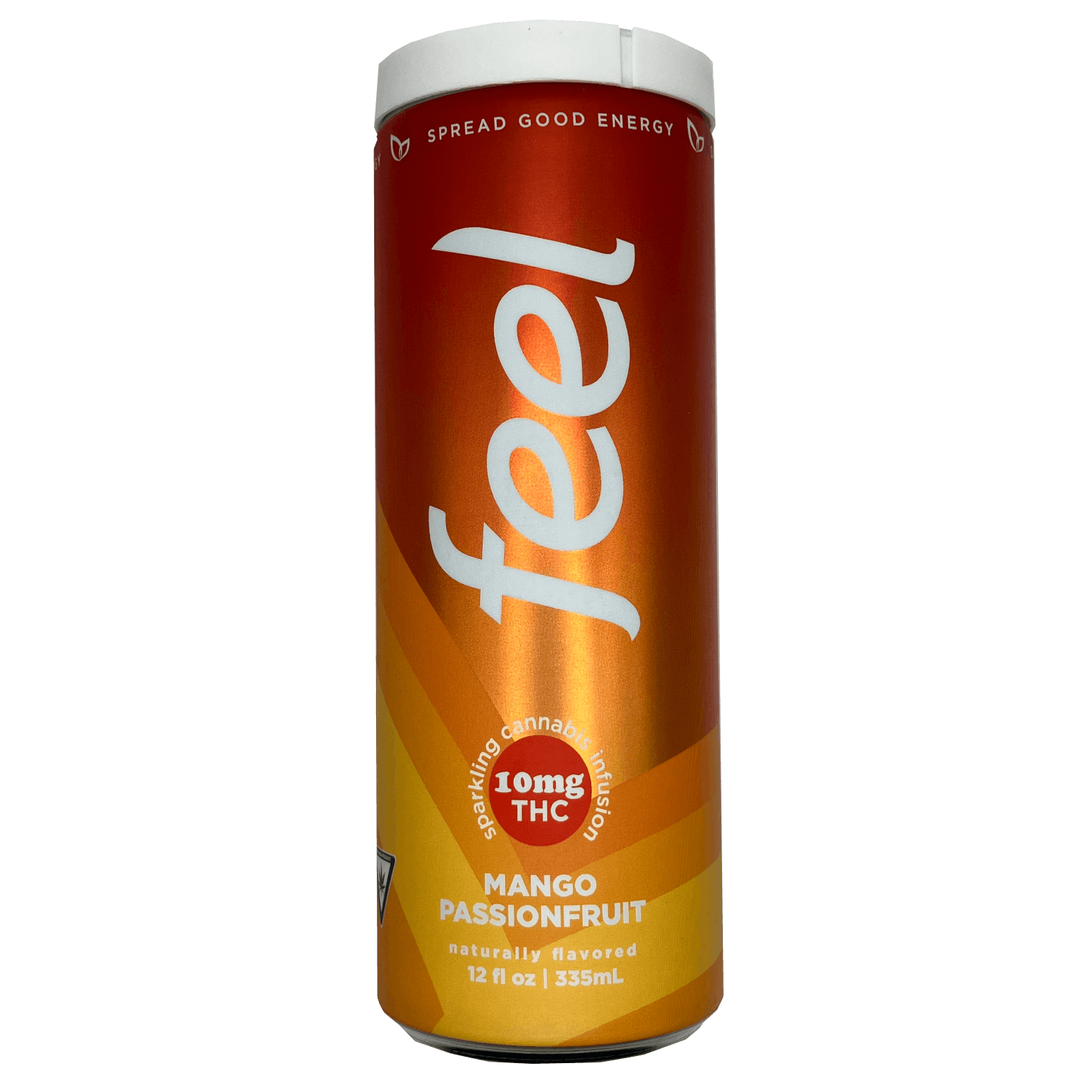 Product: Feel Energy | Infused Seltzer (Single Can) - 10mg THC: 30mg Caffeine - Mango Passionfruit