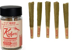 Product Infused Preroll | Watermelon Kush Mints (I) 5pk | Kiefers