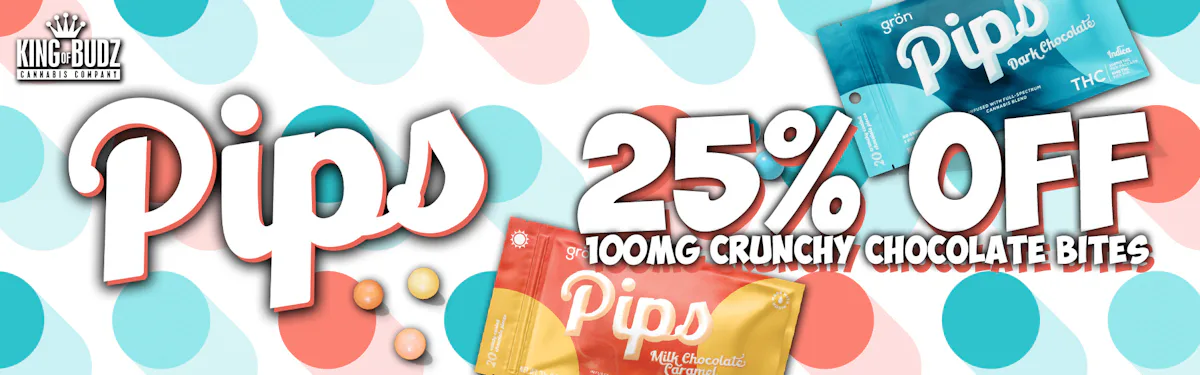 Pips - 100mg Crunchy Chocolate Bites - 25 Percent OFF