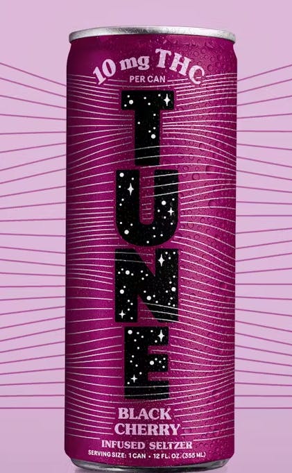 Black Cherry | 10mg | Infused Seltzer | 4 Pack | Tune