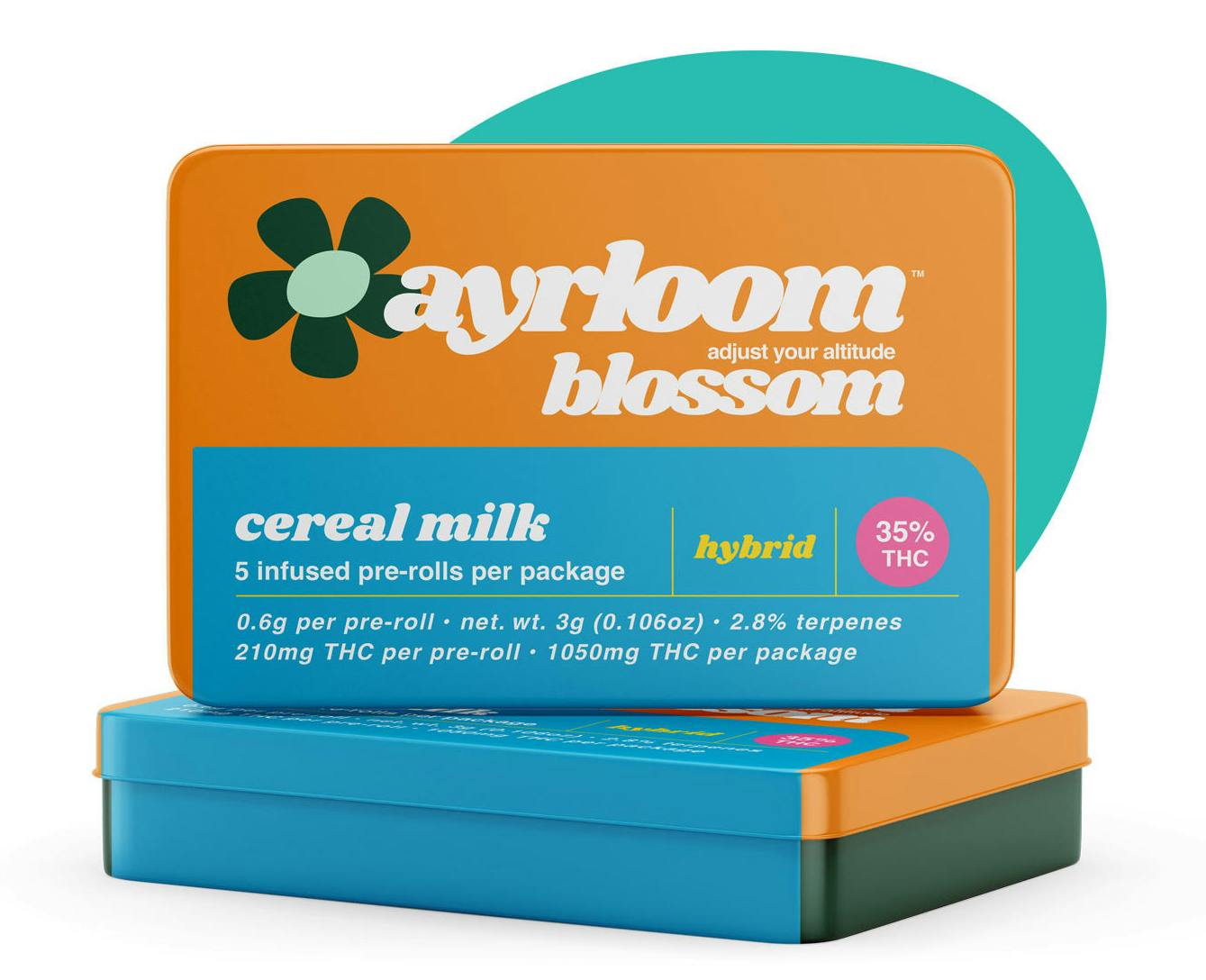 Cereal Milk | 5pk Pre rolls Hybrid | Ayrloom