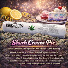 KOB - 1g Preroll - Sherb Cream Pie - PRE_ROLLS by King of Budz at King of Budz