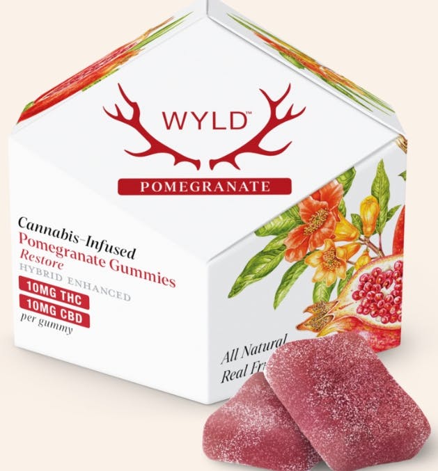 Wyld Gummies Restore | 1:1 THC/CBD | Pomegranate