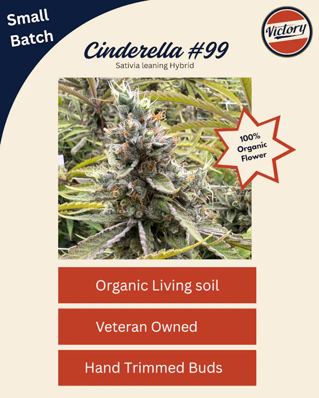 Victory Natural Farms Flower Cinderella 99 3.5g (sativa hybrid)