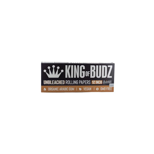 King Of Budz - 12in Unbleached Rolling Papers
