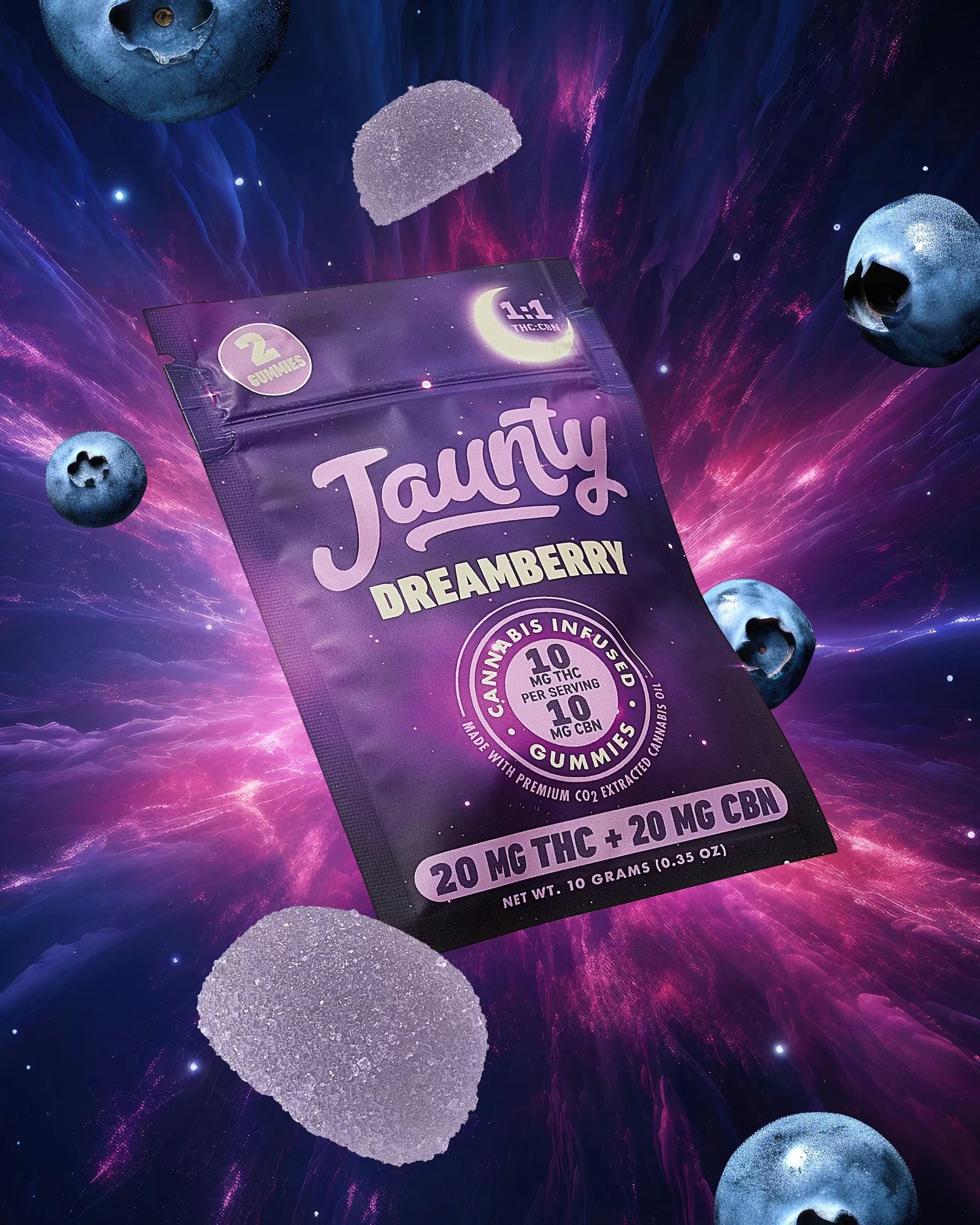 Jaunty Jaunty Dreamberry Gummies 20mg 2pk Doobie