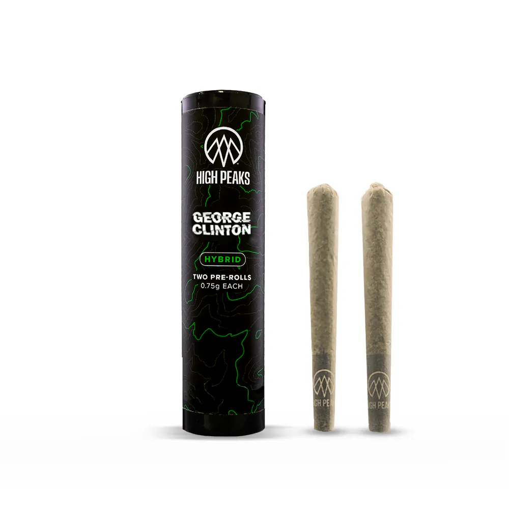 High Peaks | Pre Roll | George Clinton | 0.75g 2pk | The Phinest Buds