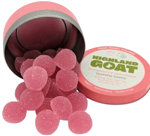 HIghland Goat - Strawberry Lemonade Gummies (Hash Rosin Infused) - 100mg 20pk-2