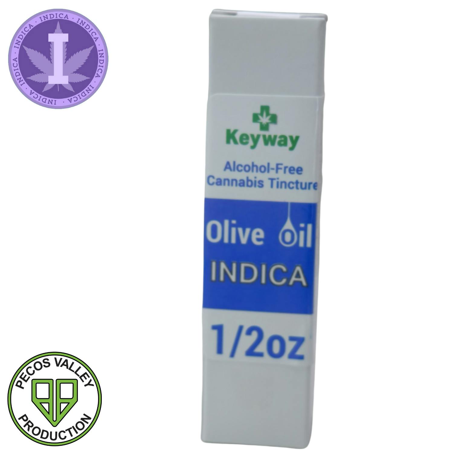 Olive Oil Indica 100mg Tincture by Keyway • Pecos Valley Production