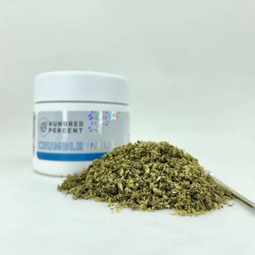 Hundred % Labs | Frosted Kush x Wedding Cake Crumble Infused Pre Roll 1g-active