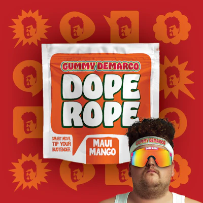 DOPE ROPE | Maui Mango | 200MG | Premium Gummy Rope